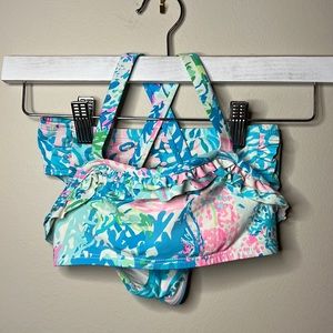 Lilly Pulitzer Girls Bathing Suit 5/6 & FREE magnet board